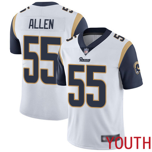 Los Angeles Rams Limited White Youth Brian Allen Road Jersey NFL Football #55 Vapor Untouchable